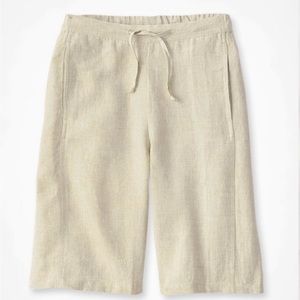 Coldwater Creek Linen Cross-Dyed Shorts